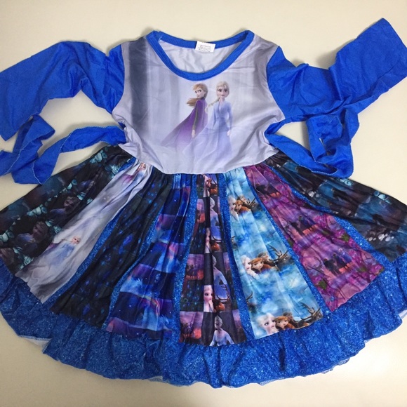 Frozen Elsa Anna Cute Twirl Dress - Picture 4 of 7